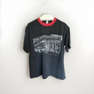 Homme + Femme Men's T-Shirt Body Shop Size Medium Short Sleeve Crew Neck Black